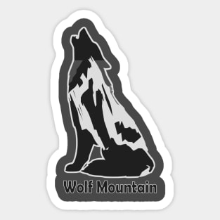 Wolf Mountain Sticker